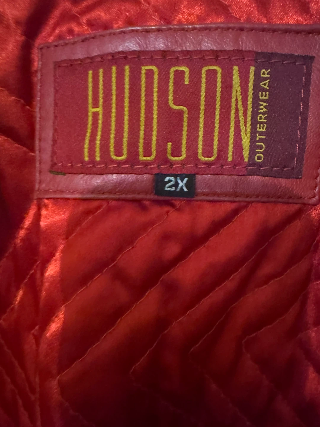 Hudson Outerwear Red Leather Bomber Jacket - photo 2