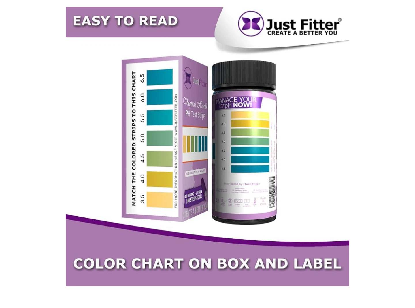 Just Fitter Vaginal Health pH Test Strips - photo 3