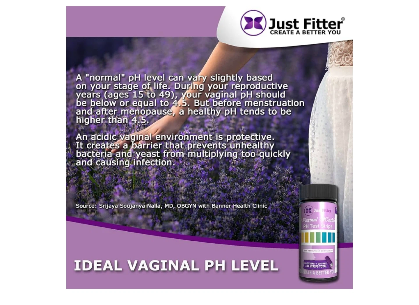Just Fitter Vaginal Health pH Test Strips - photo 2