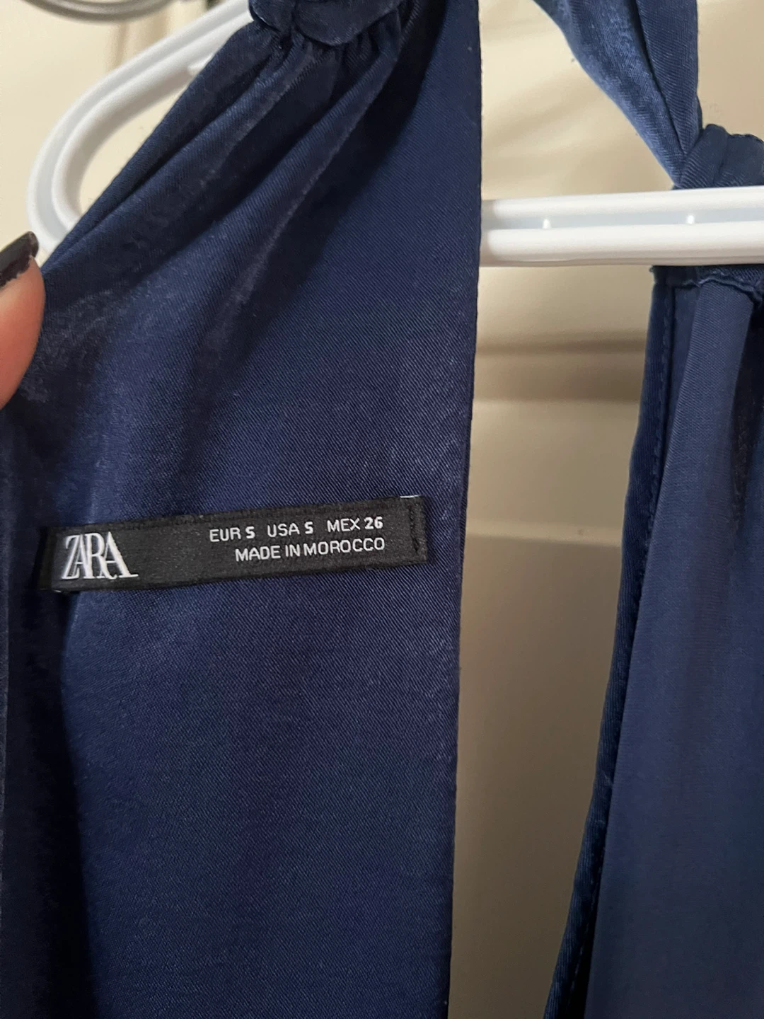 Zara Navy Blue Jumpsuit - Size Small - photo 3