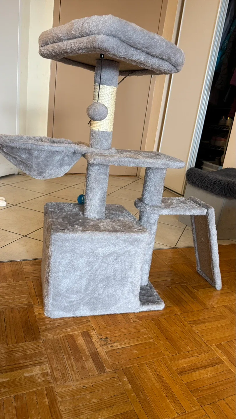 Grey Cat Tree - AMTO247GY