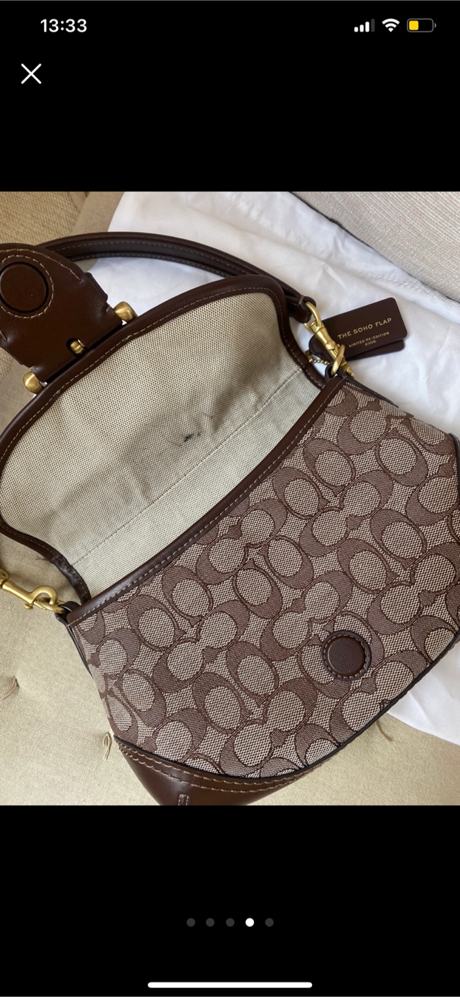 Coach Soho Flap Brown Signature Handbag - photo 4
