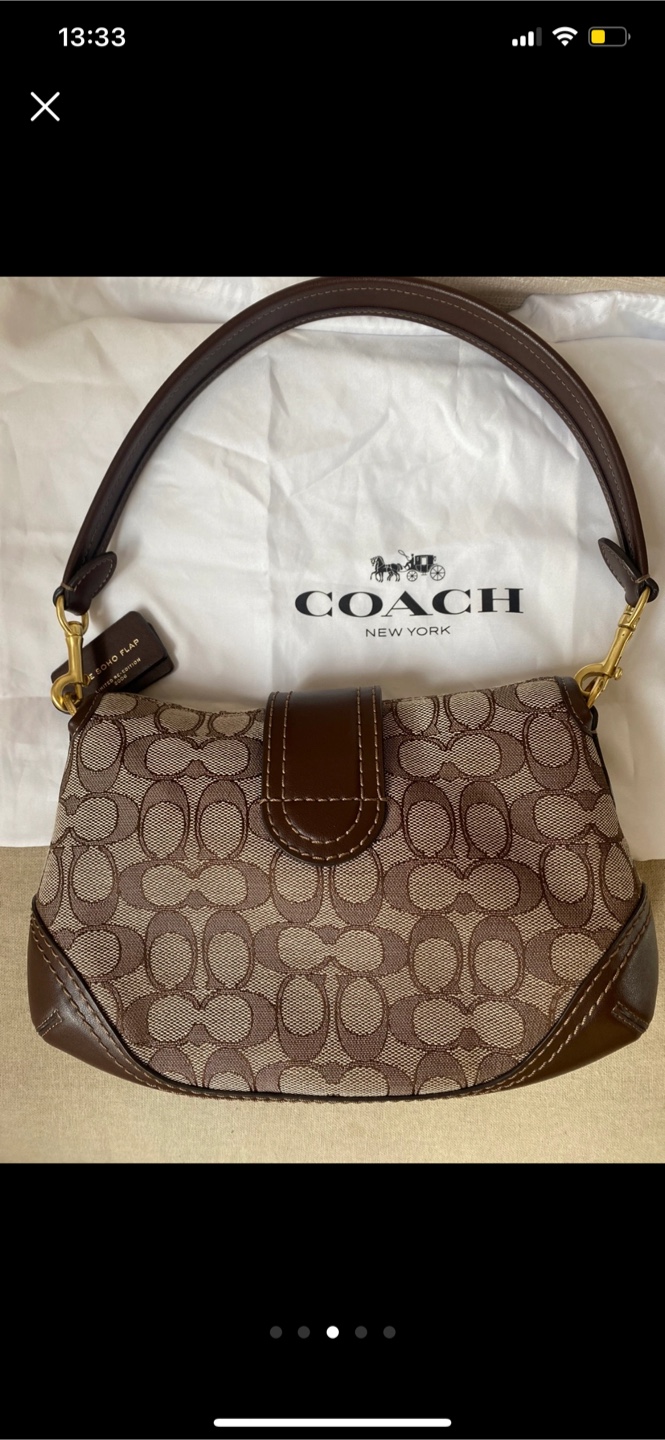 Coach Soho Flap Brown Signature Handbag - photo 3