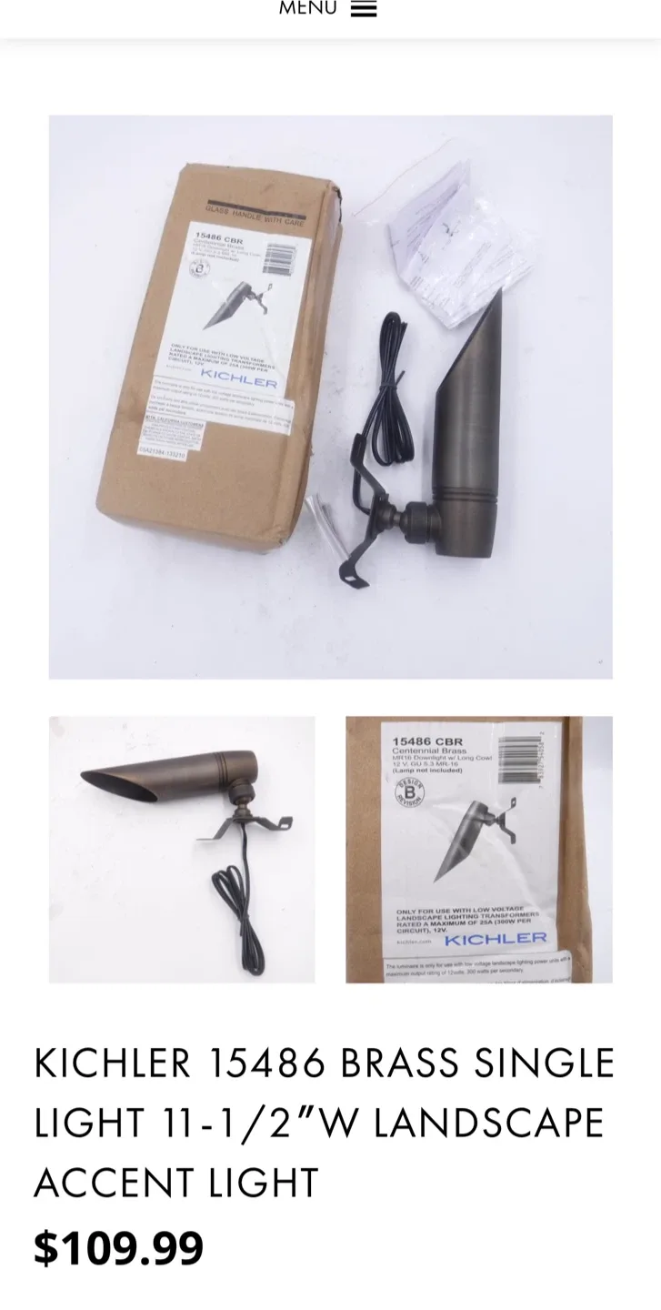 New Brass Landscape Accent Light image indicator(2)