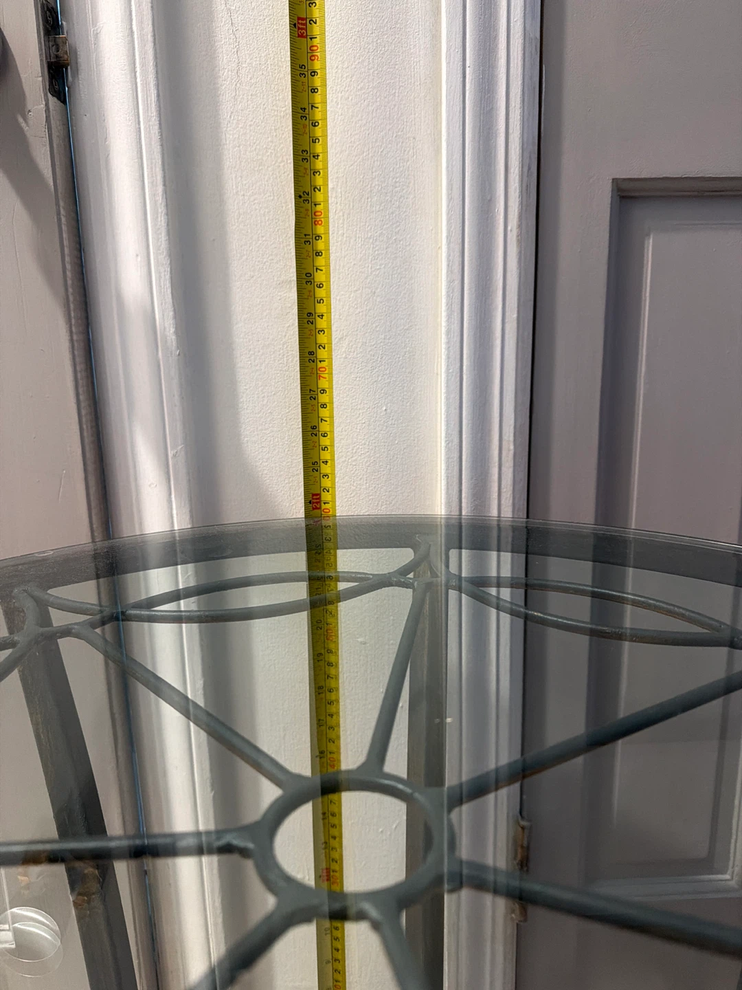 Round Glass Top Accent Table - 30" Diameter - photo 5