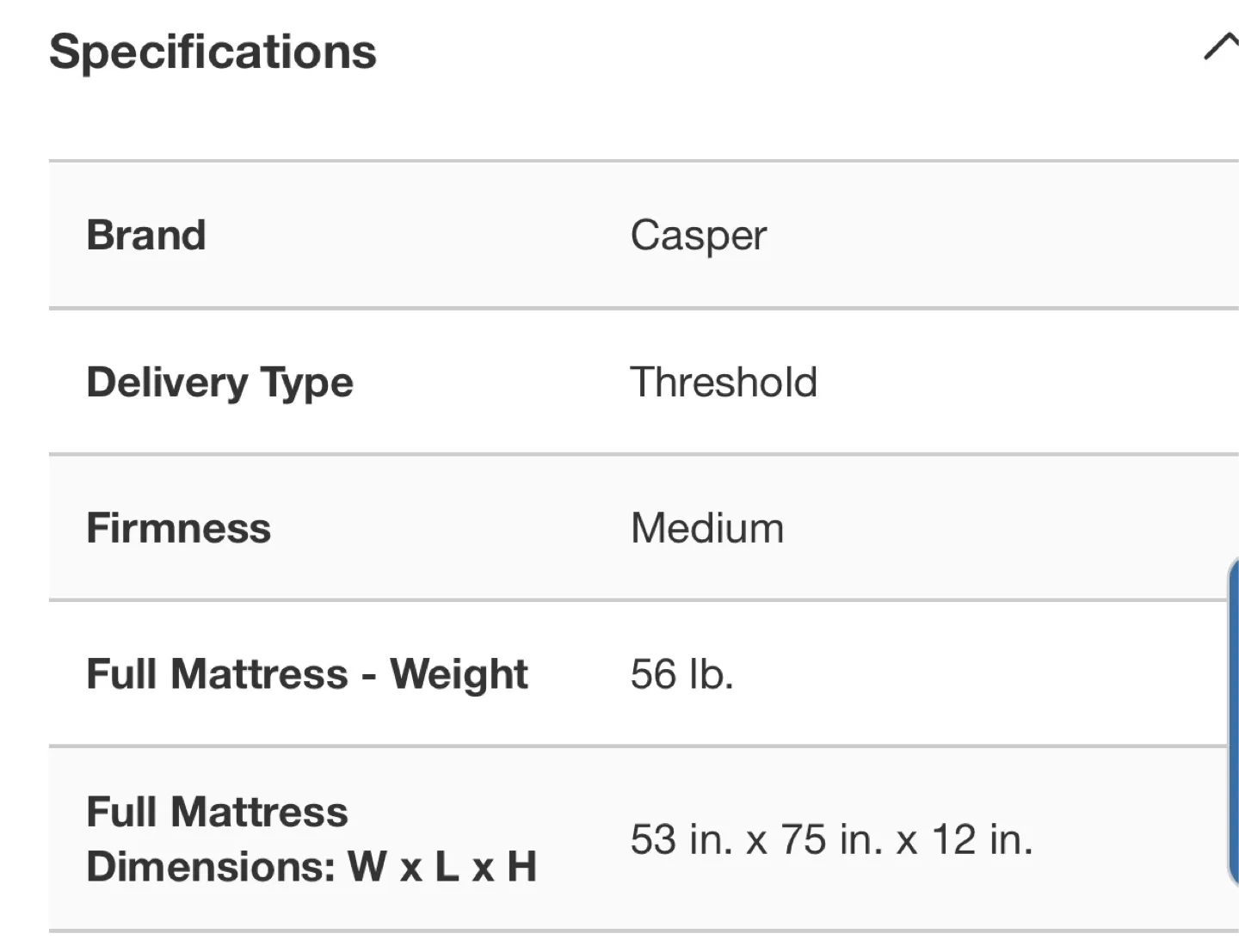 Casper Cooling Select 12" Memory Foam Mattress image indicator(7)