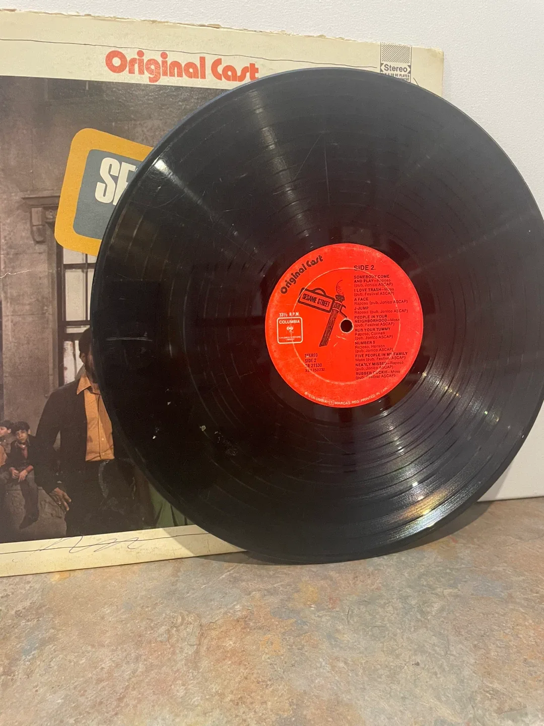 Sesame Street Original Cast Vintage 1970s Vinyl Record image indicator(4)