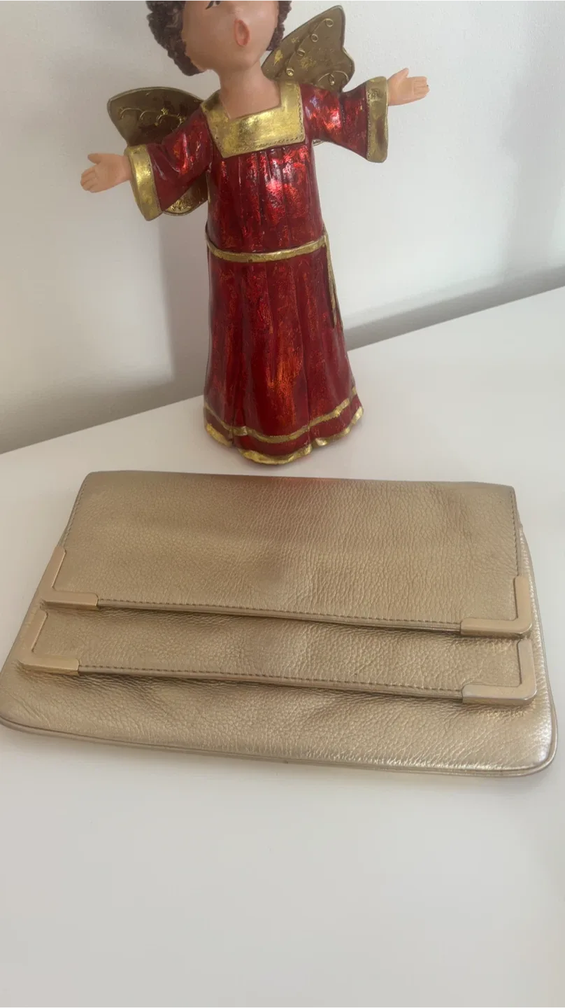 Michael Kors Metallic Gold Clutch