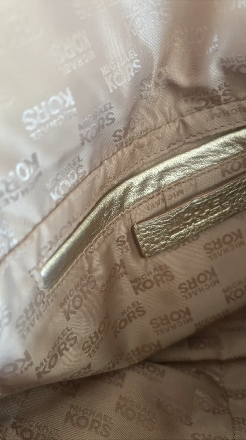 Michael Kors Metallic Gold Clutch image indicator(3)