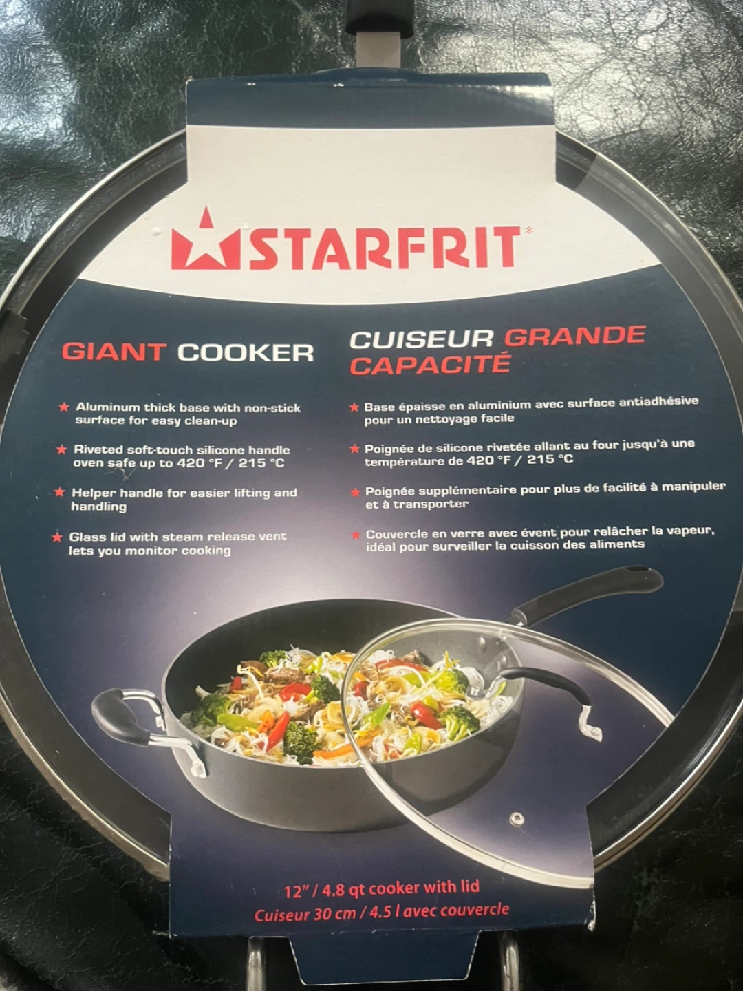 #Cleanout Starfrit Giant Cooker 12"/4.8 qt with lid - New - photo 2