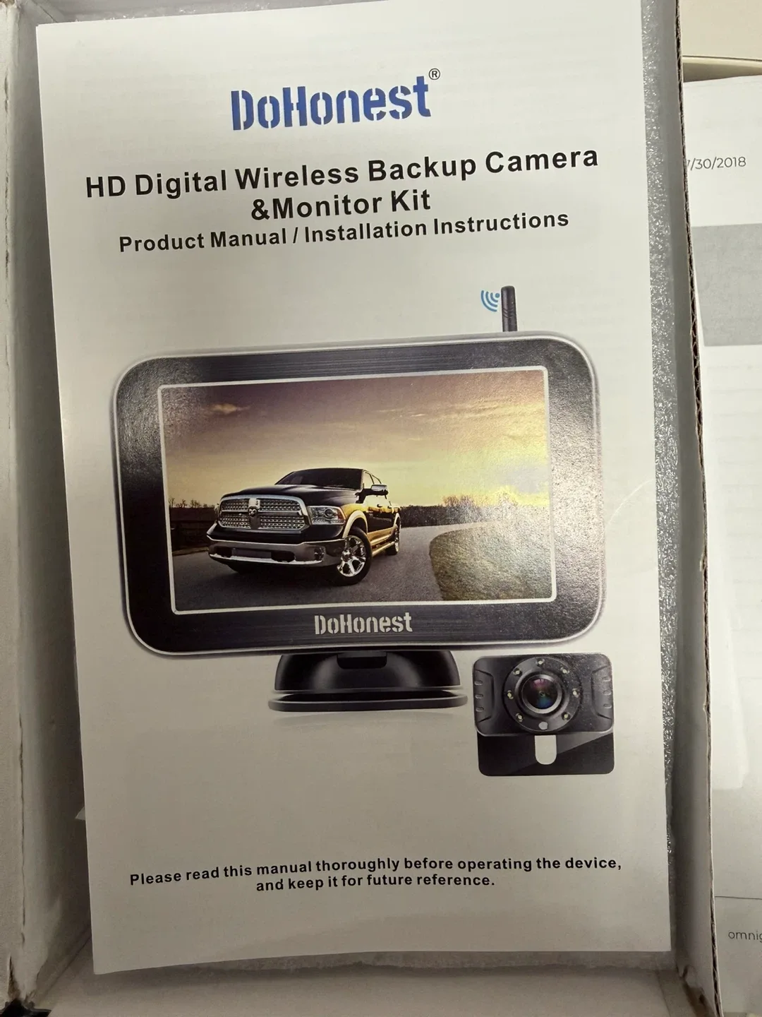 DoHonest Wireless Backup Camera & Monitor Kit