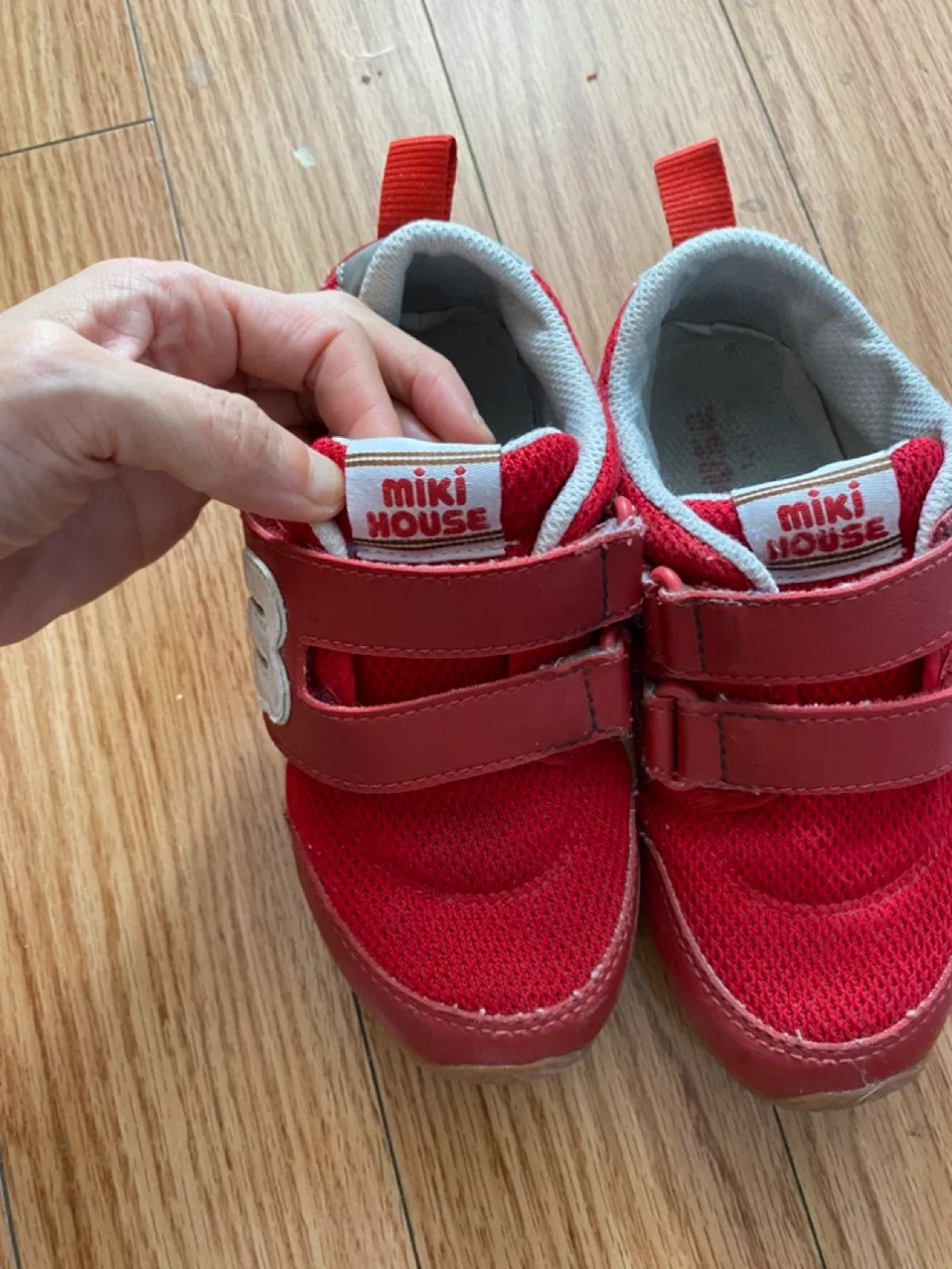 Miki House Kids Red Sneakers Size 11