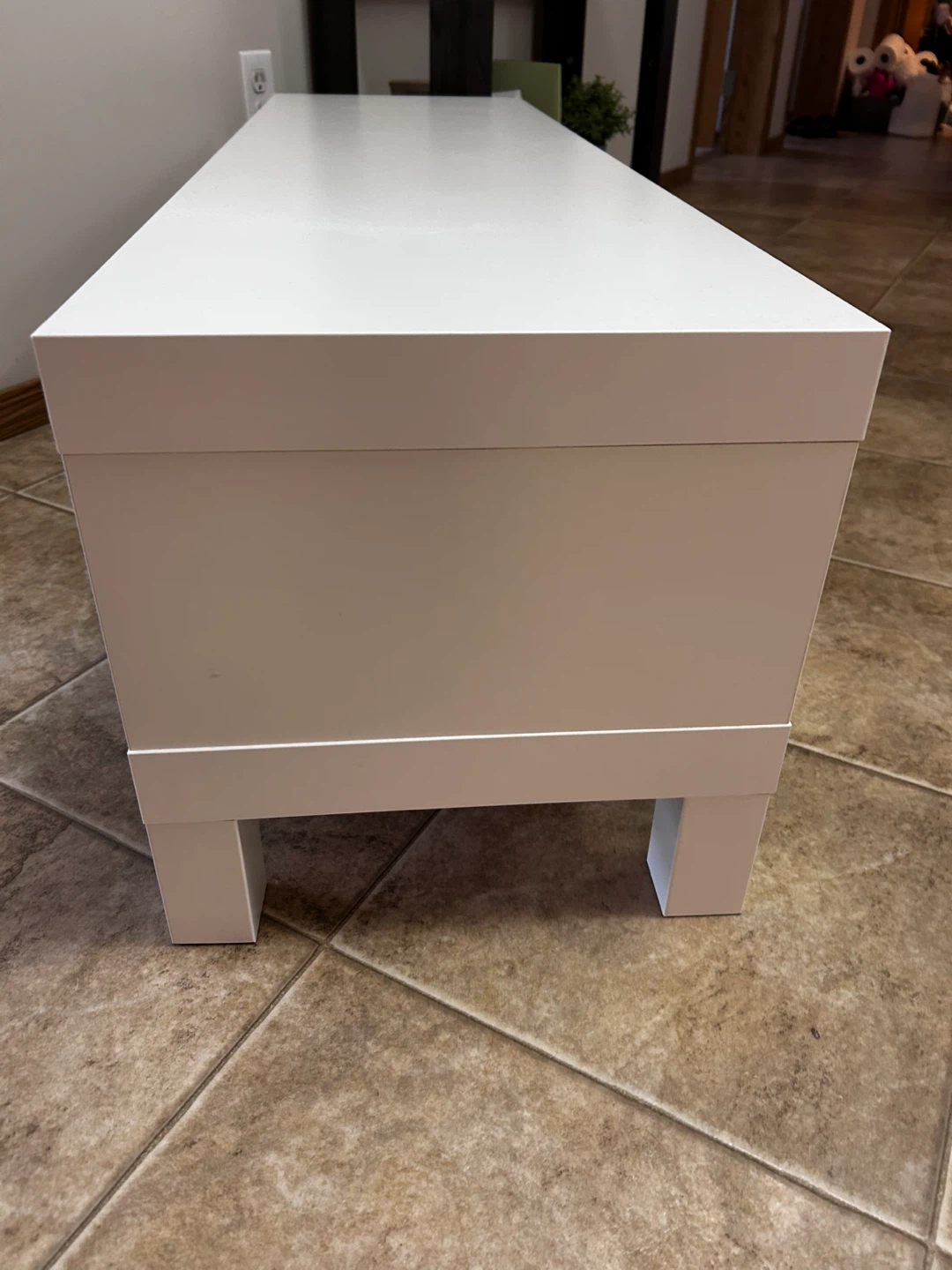 IKEA Lack White TV Bench - photo 4