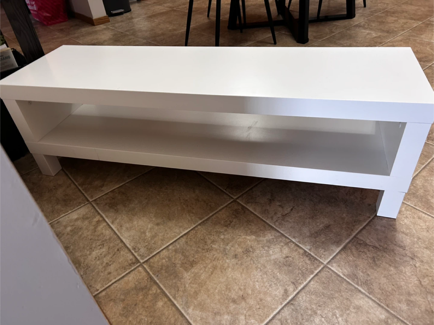 IKEA Lack White TV Bench - photo 2