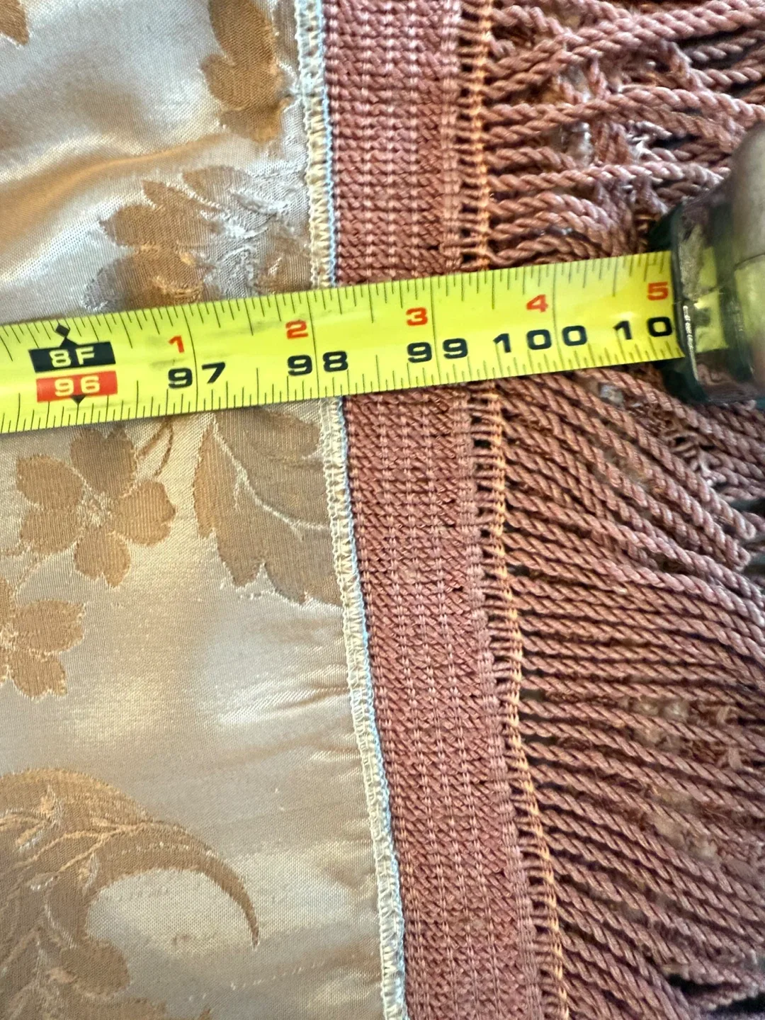 Floral blanket with Fringe - 97" x 85" image indicator(2)