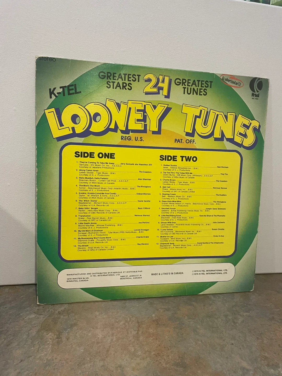 K-Tel compilation album “Looney Tunes” image indicator(2)