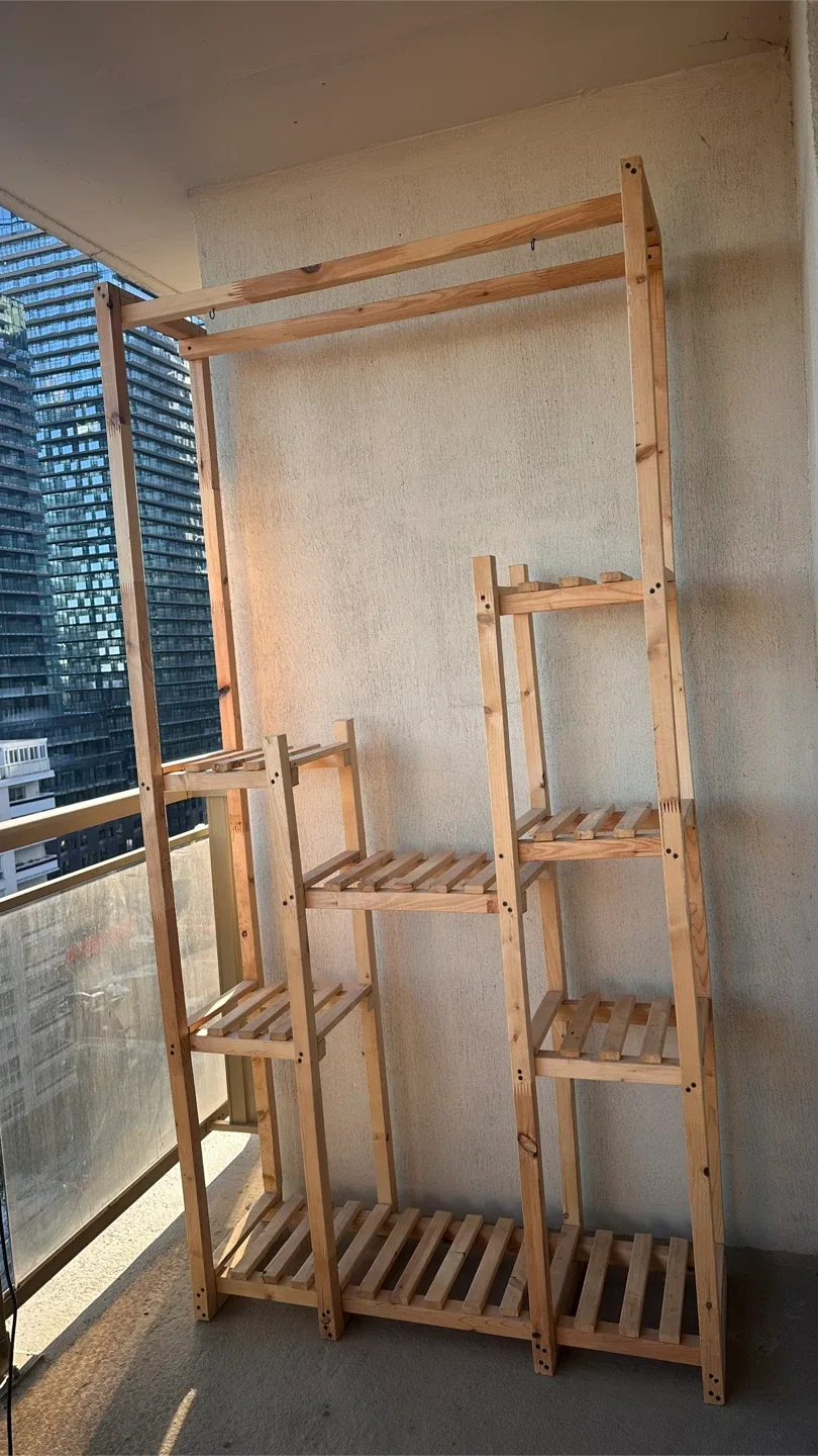 Wooden Shelf for plants and decor