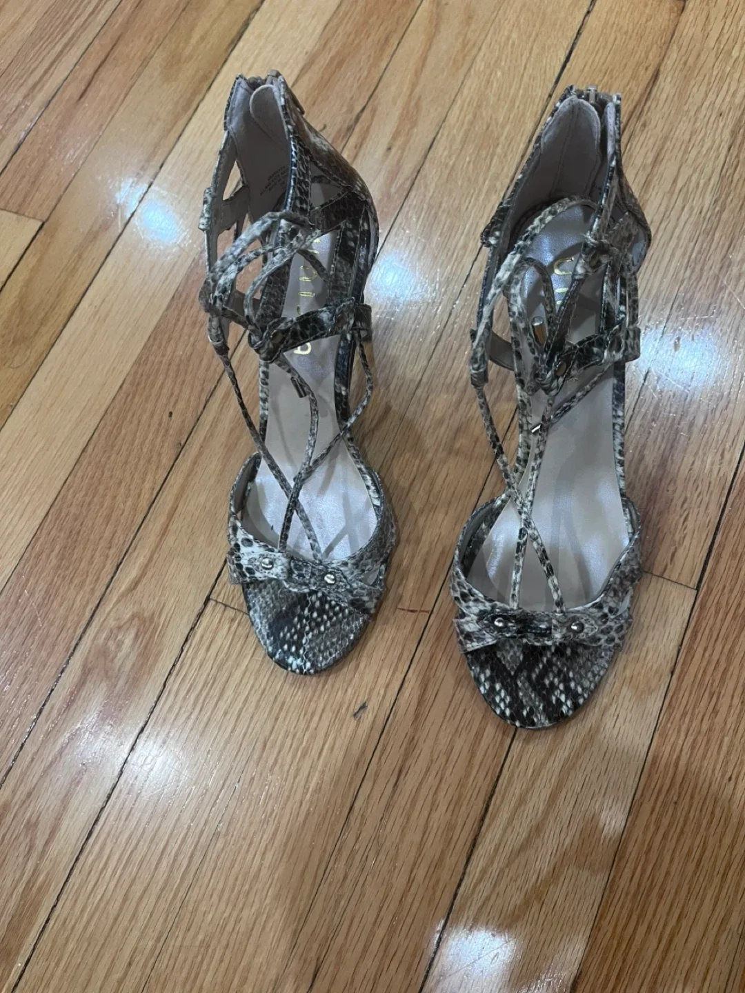 Unisa Snakeskin Heels Size 8