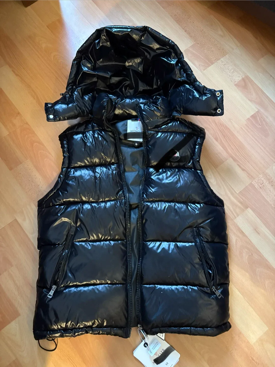Moncler Black Padded Vest - Size S