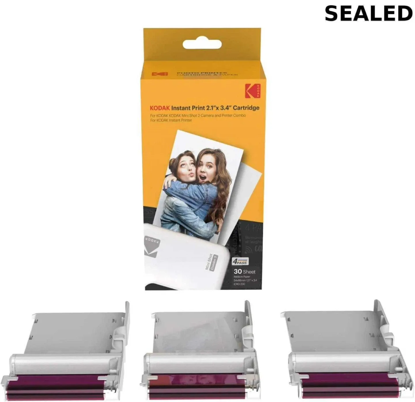 KODAK Instant Print 2.1"x 3.4" Cartridge - 30 Sheets