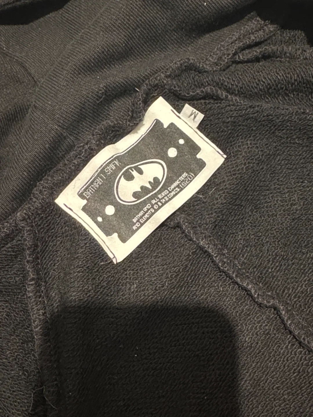 Batman SMFK Black Hoodie bodysuit - Size M image indicator(2)