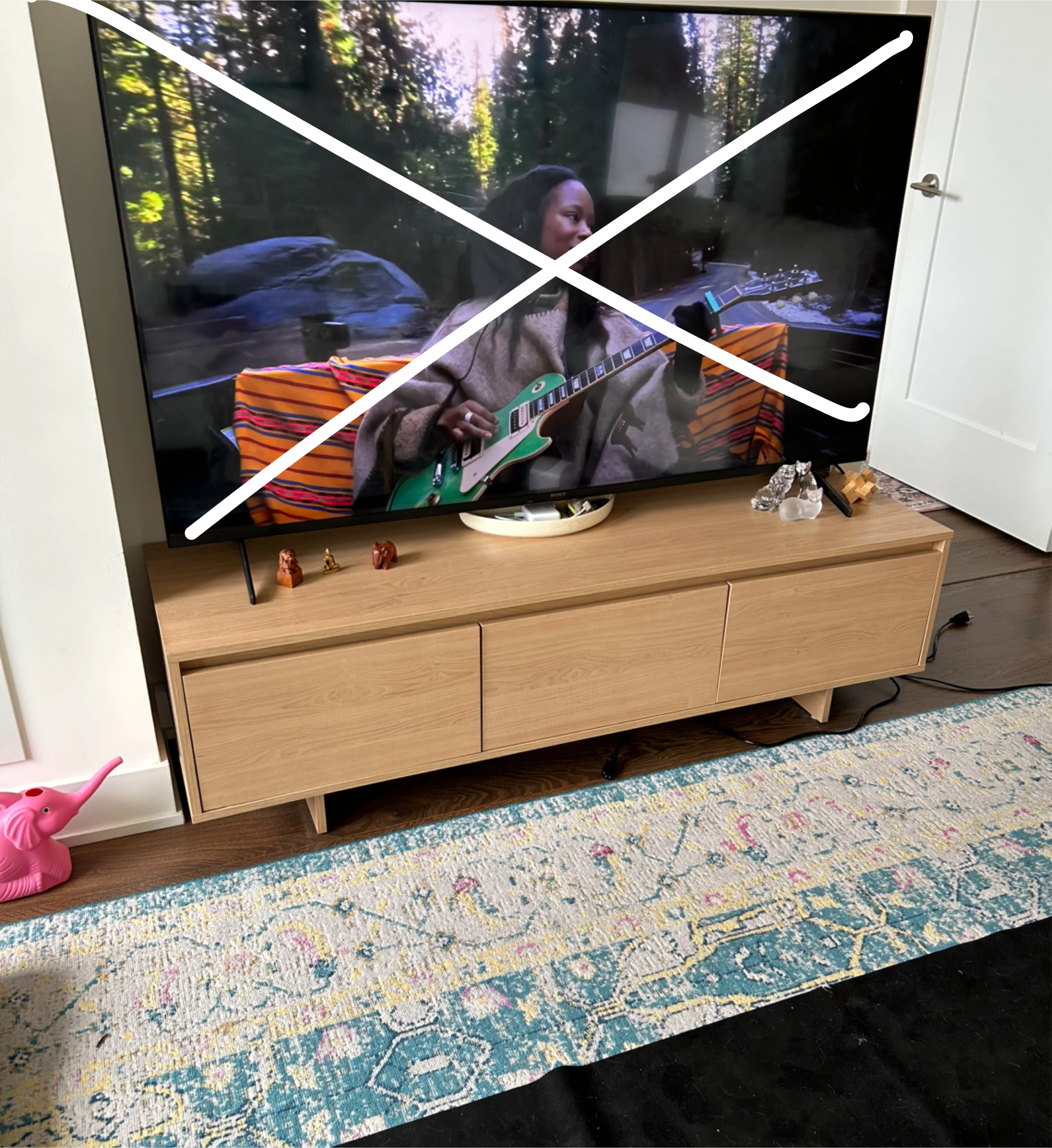 Light Wood TV console  #clearout