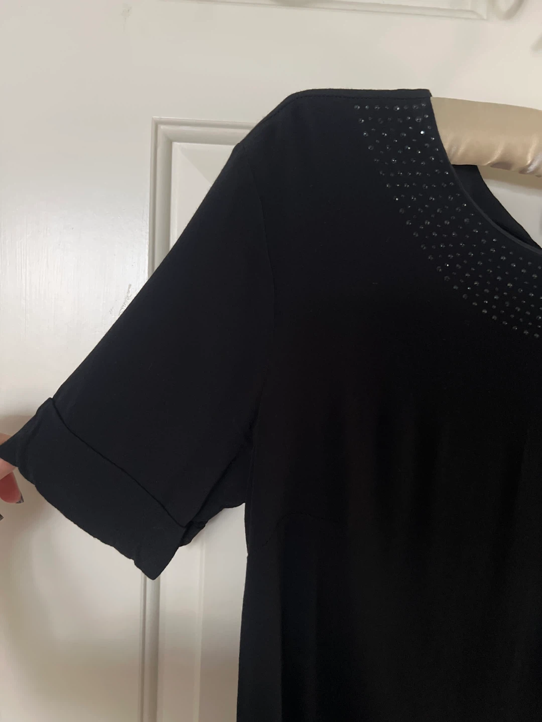 H&M Black Embellished Top - Size 6 - photo 2