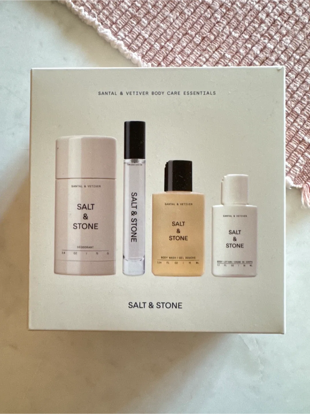 NEW!! Salt & Stone Santal & Vetiver Body Care Essentials Set