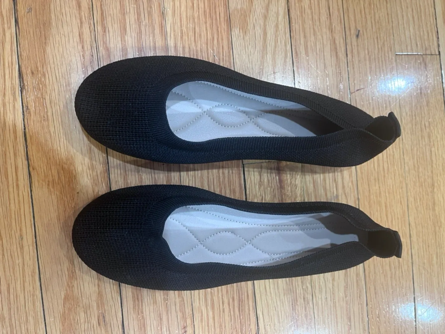 Ballet Flats - White & Black