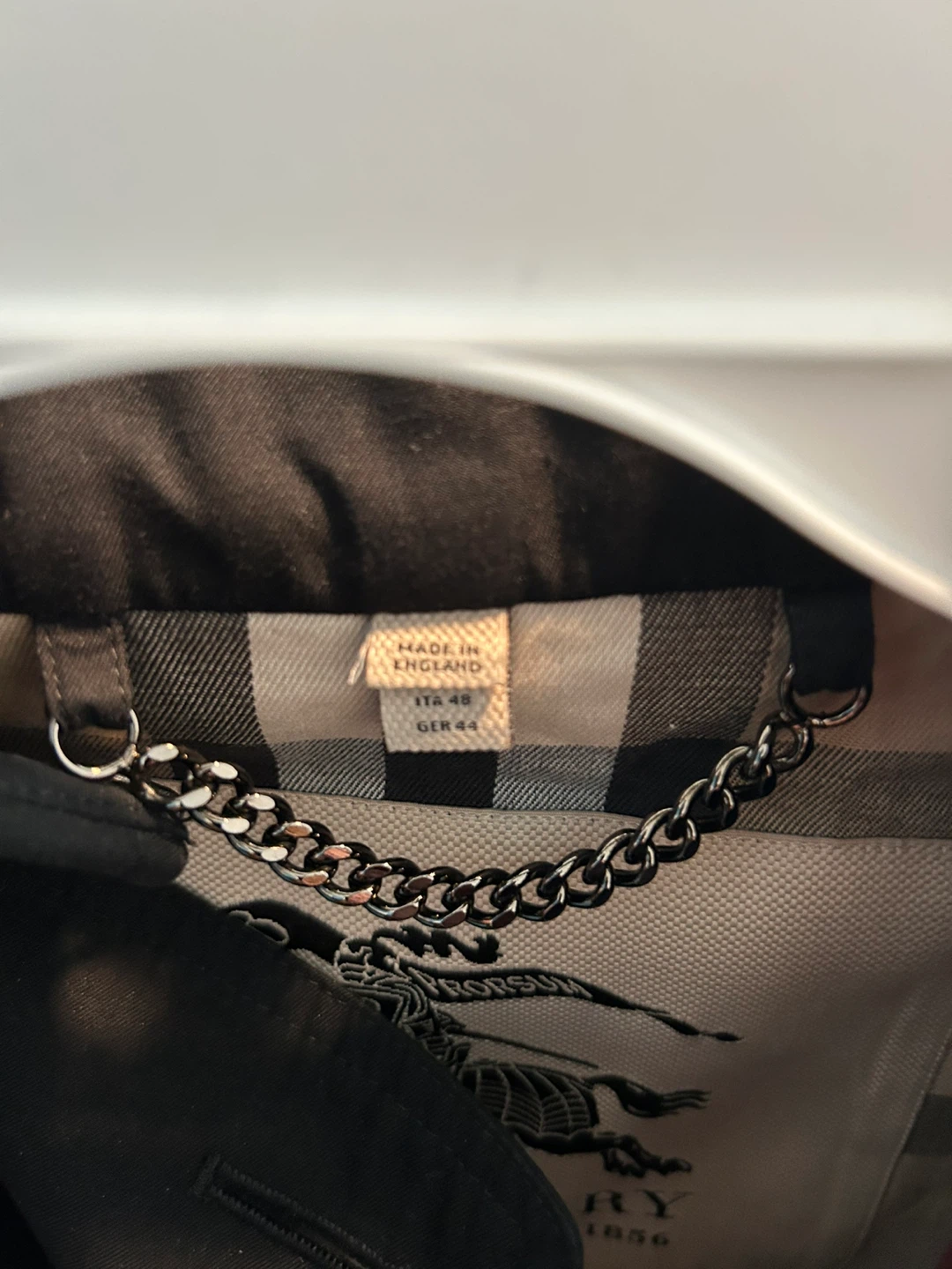 Burberry Black Trench Coat US Size 14 no waist belt - photo 3