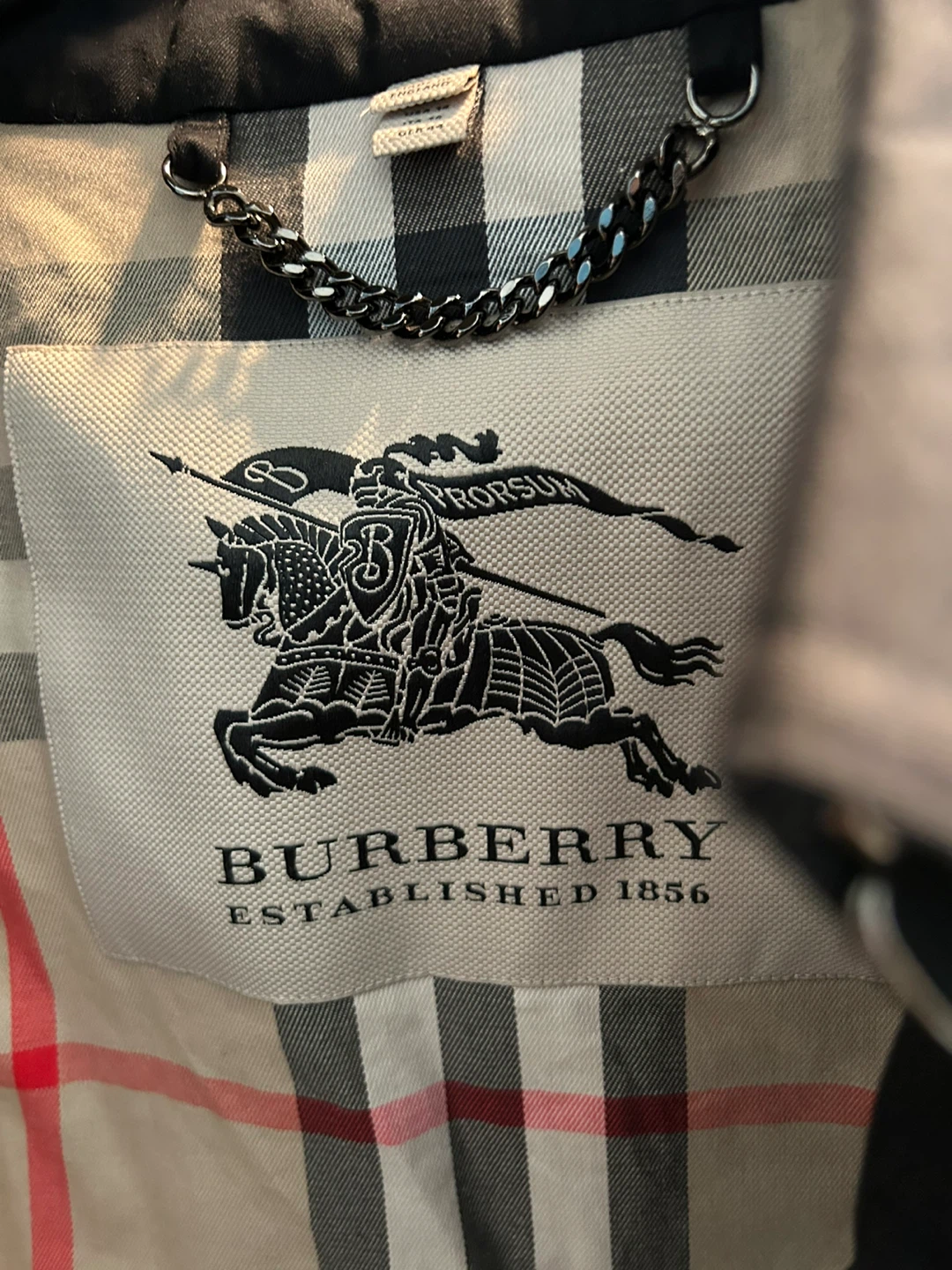 Burberry Black Trench Coat US Size 14 no waist belt - photo 2