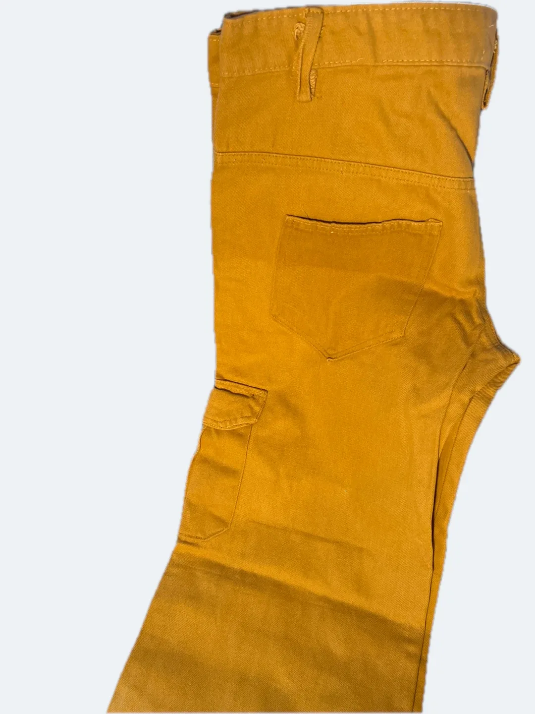 Mustard Yellow Cargo Pants 41cm waist length 92cm