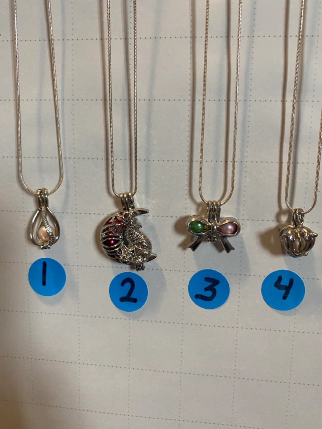 Pearl Cage Pendant Necklace - photo 2