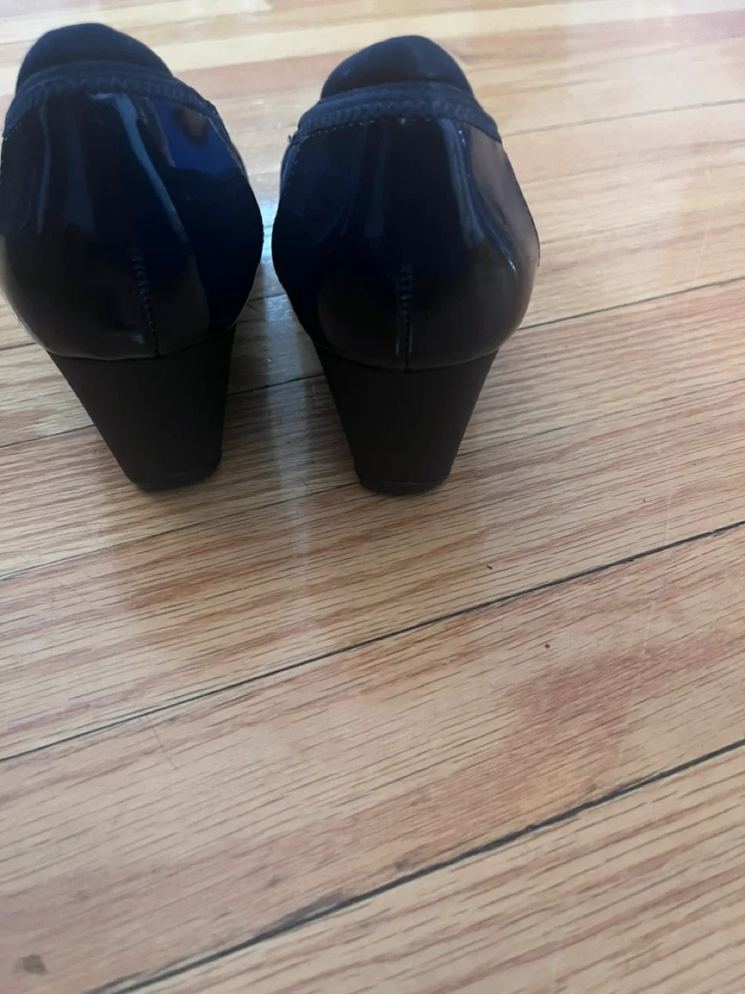 Anne Klein AK Sport Navy Blue Wedge Heel Shoes image indicator(4)