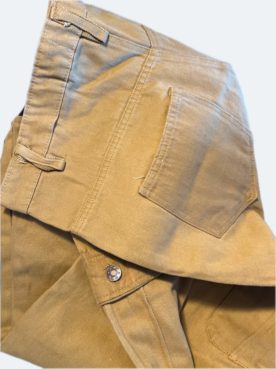 Mustard Yellow Cargo Pants 41cm waist length 92cm - photo 3