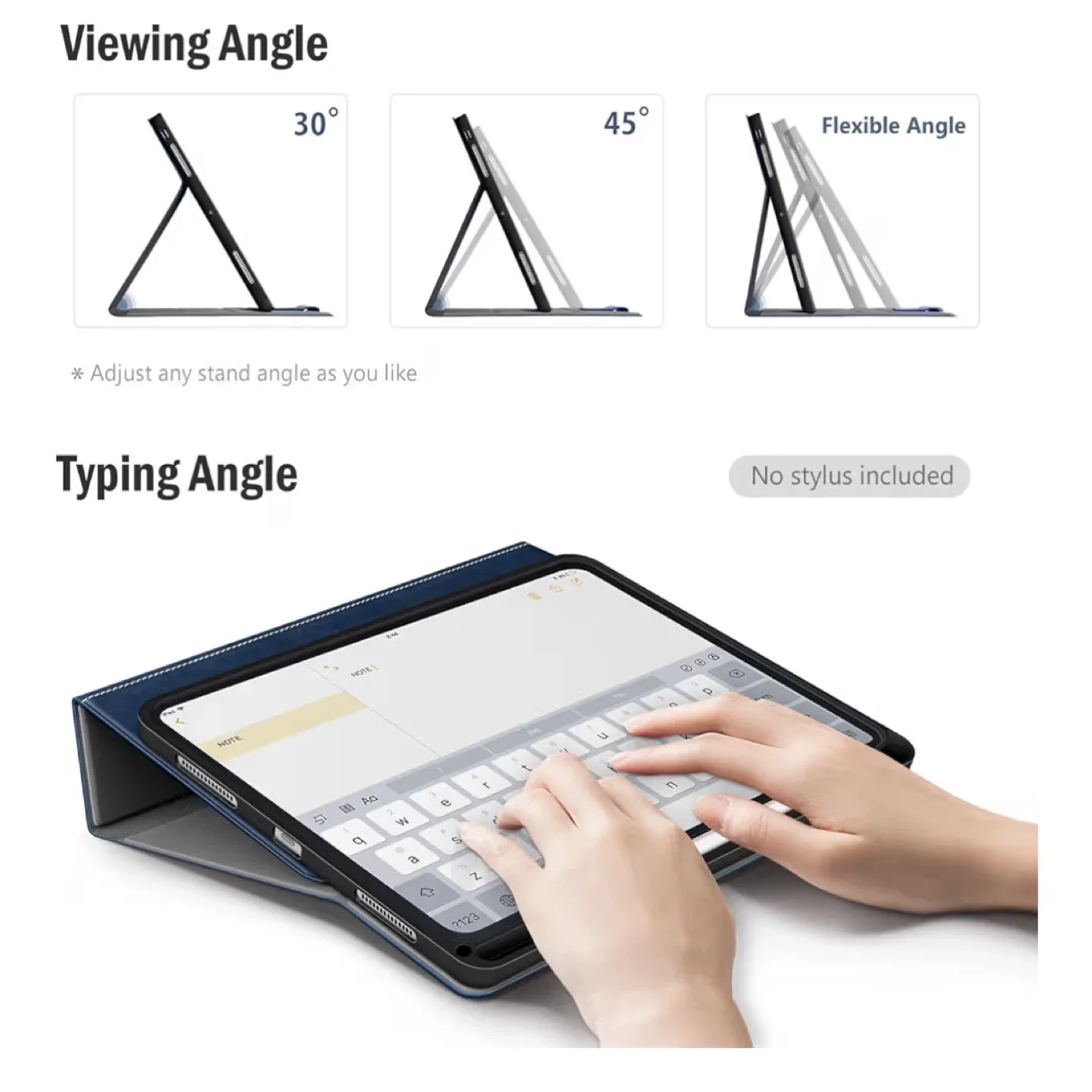 #cleanout Antbox Navy Vegan Leather Case for 13” iPad Pro image indicator(10)