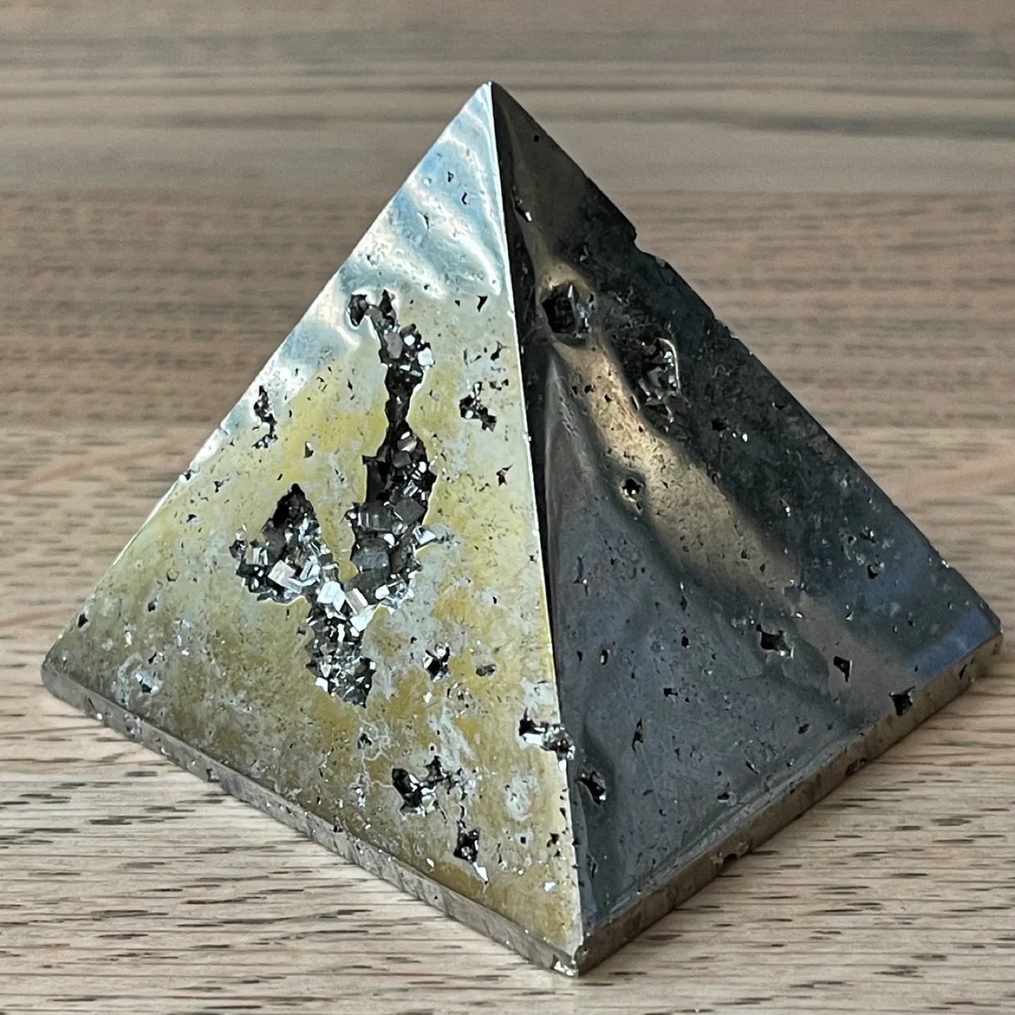 Pyrite pyramid