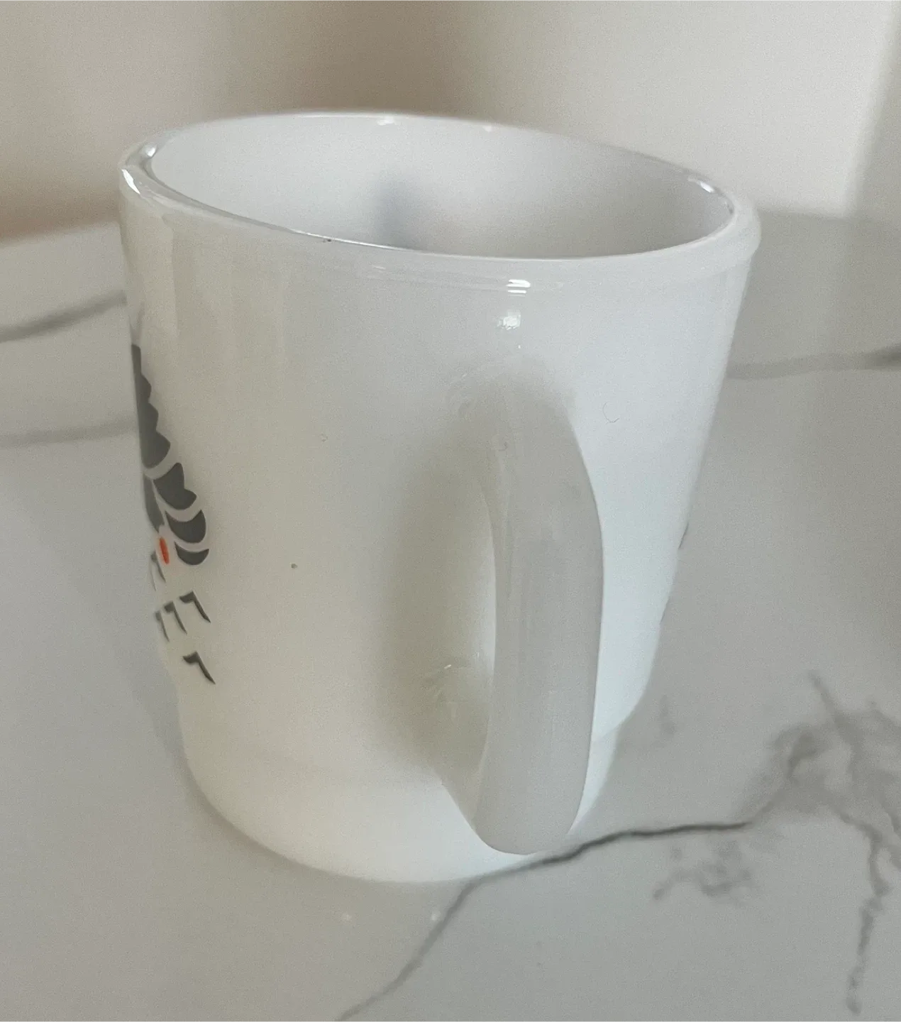 Vintage Hazel Atlas Milk Glass Swan Mug image indicator(5)