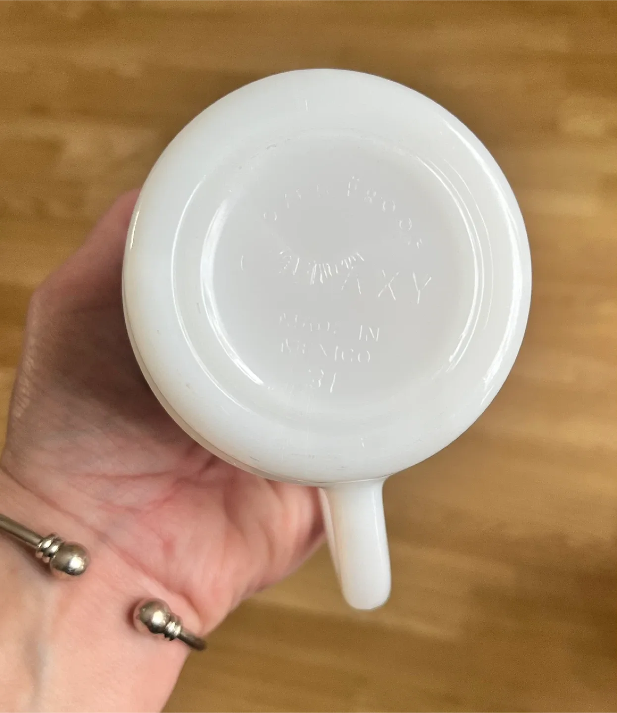 Vintage Hazel Atlas Milk Glass Swan Mug image indicator(7)