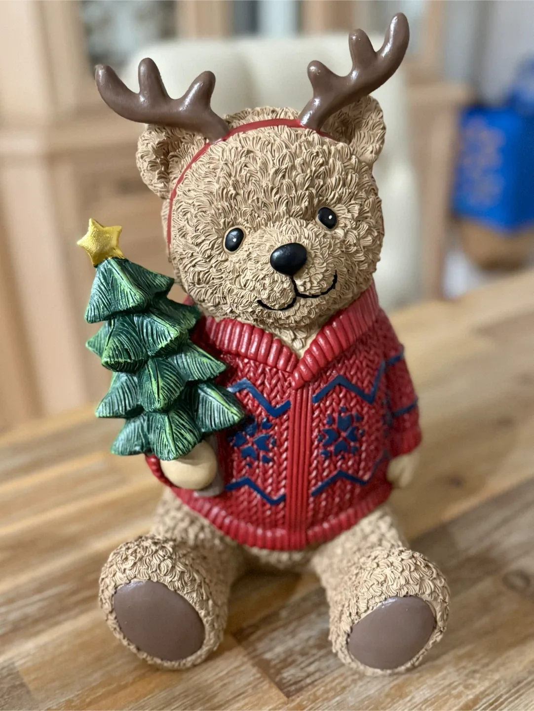 Christmas Tree Bear Figurine