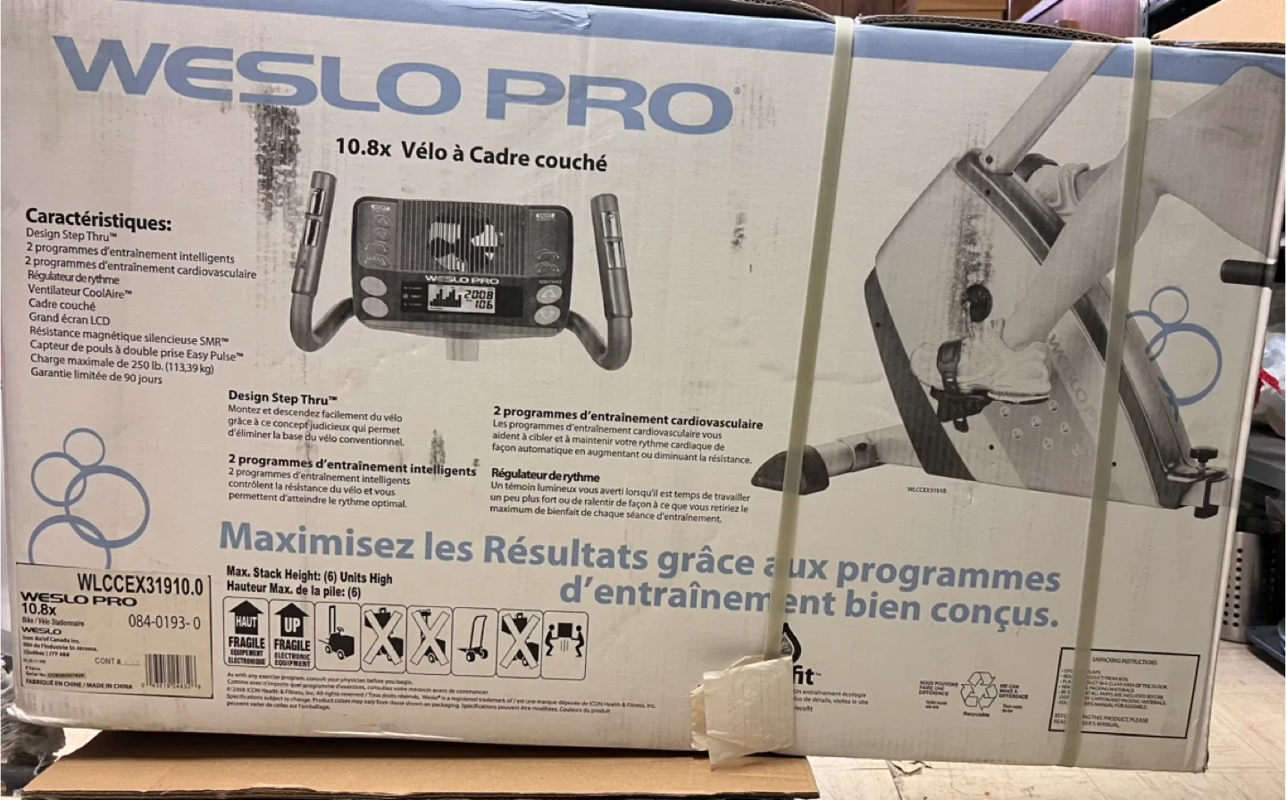 Weslo Pro 10.8x Recumbent Bike image indicator(3)