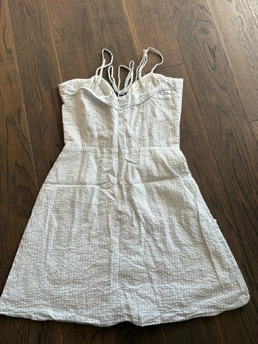 Baby blue gingham dress size small image indicator(4)