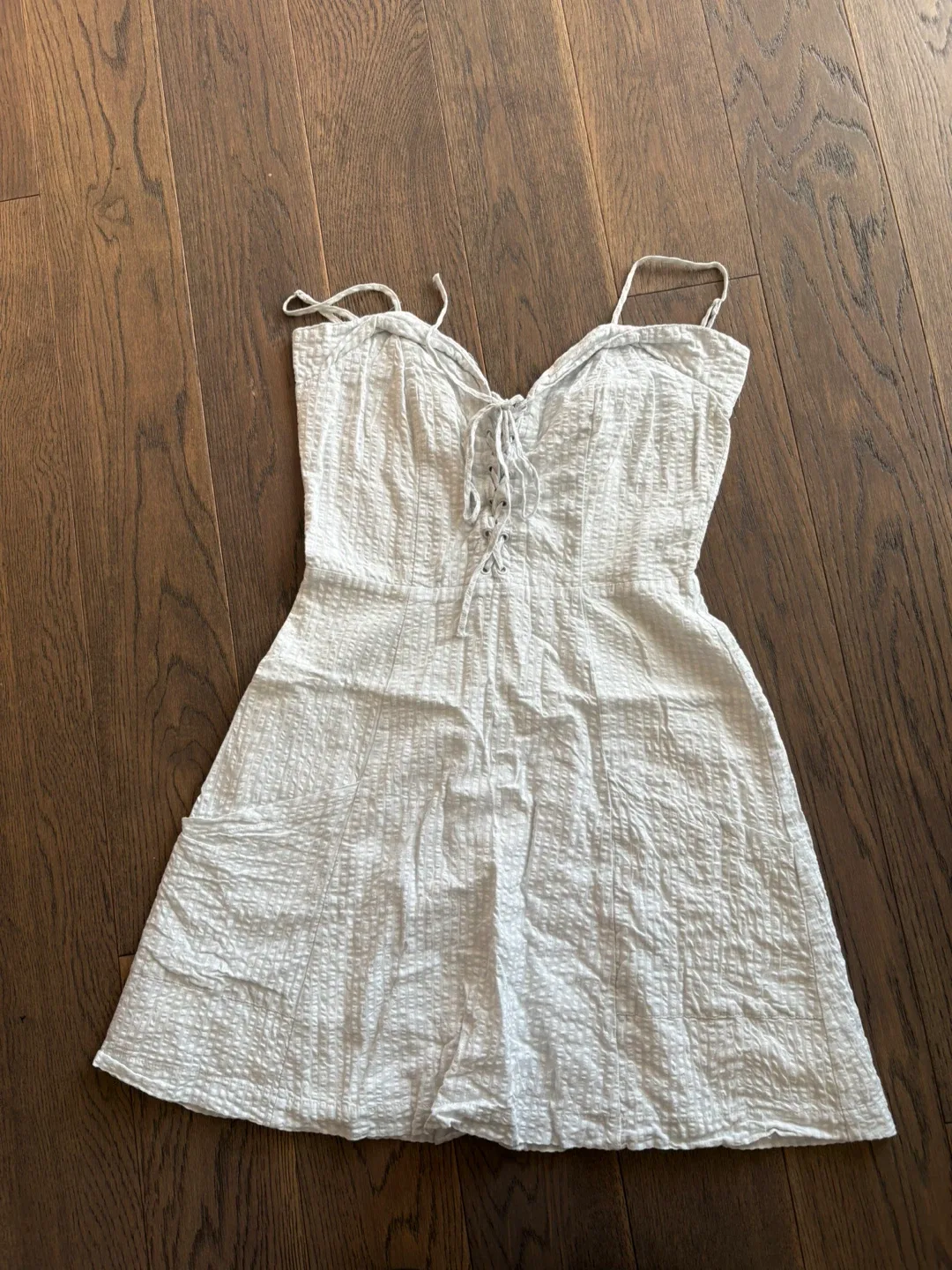 Baby blue gingham dress size small