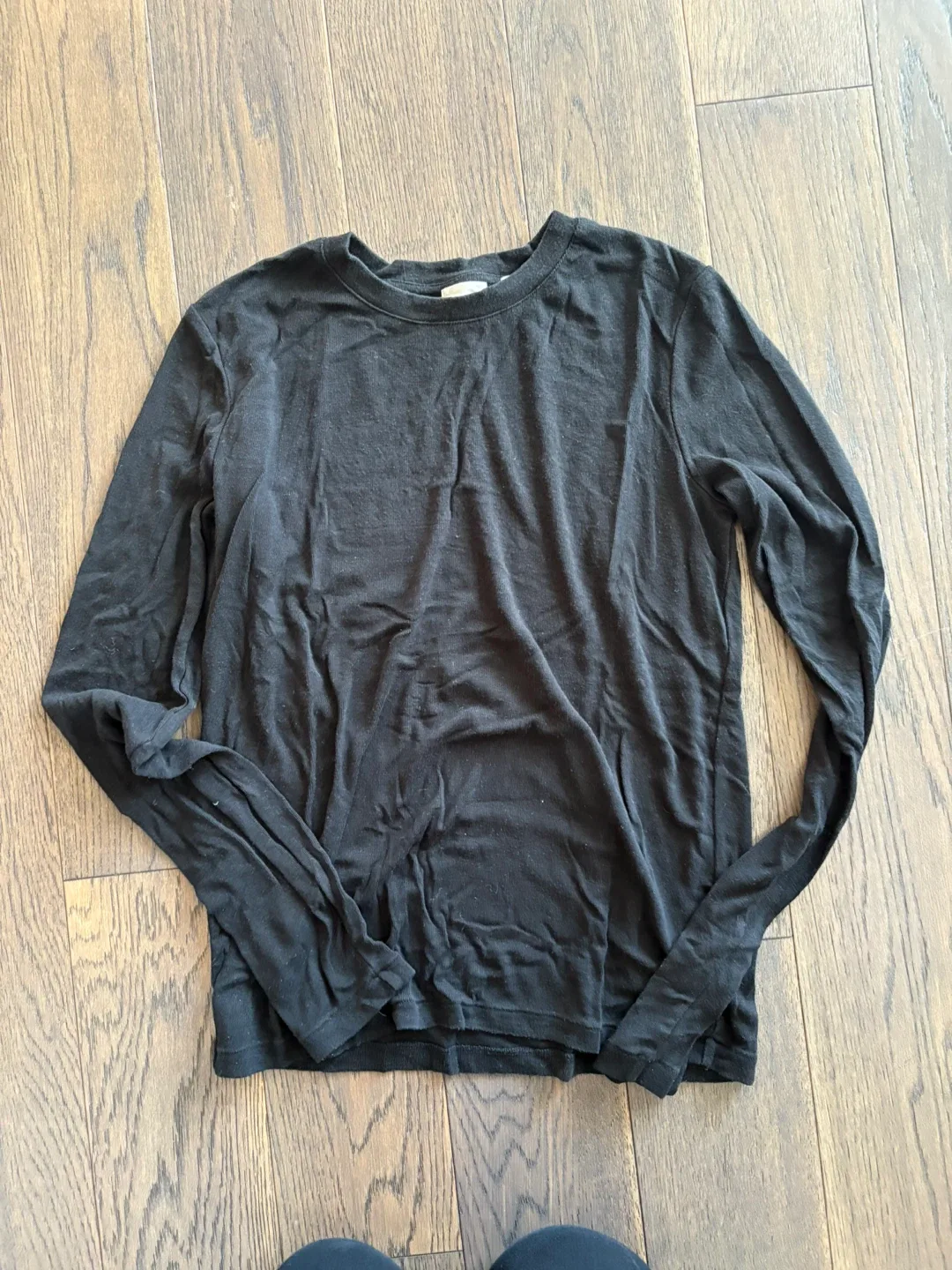 Wilfred Free Black Long Sleeve Top - XS