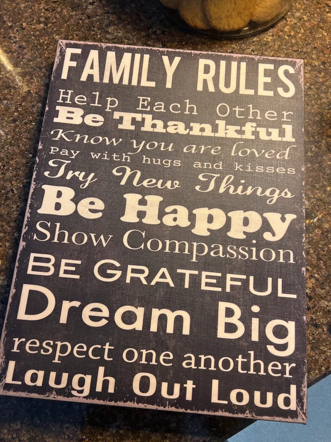 Family Rules Wall Decor
