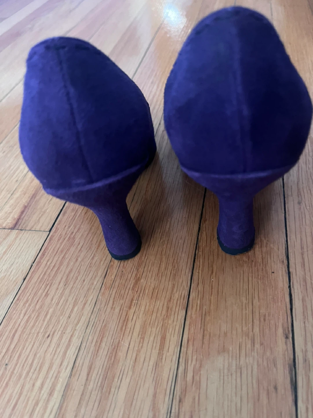 Moda Spana Purple Suede Heels - photo 4