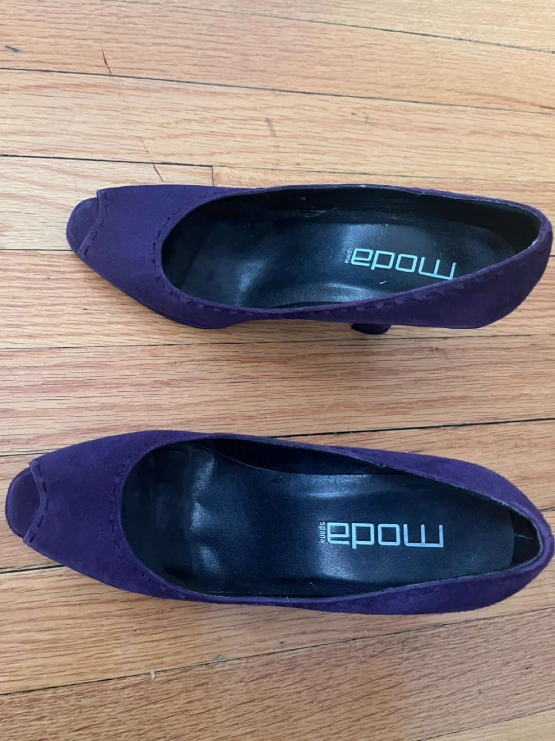 Moda Spana Purple Suede Heels - photo 5