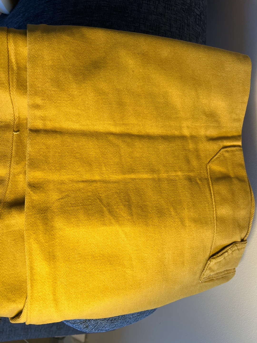 Mustard Yellow Cargo Pants 41cm waist length 92cm - photo 5