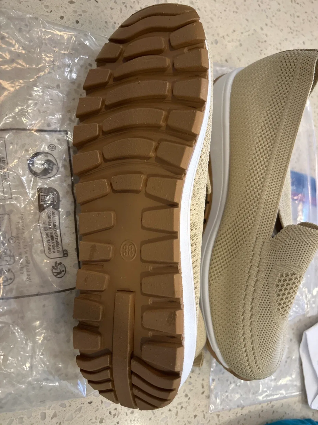 Beige Knit Loafers - Size 38 (US 7.5) image indicator(2)