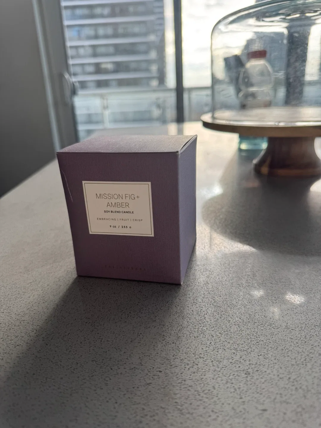 Pottery Barn Mission Fig + Amber Candle (New in Box)